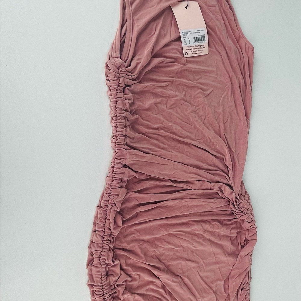 SLINKY RUCHED RACER MINI
DRESS blush - Picture 7 of 10
